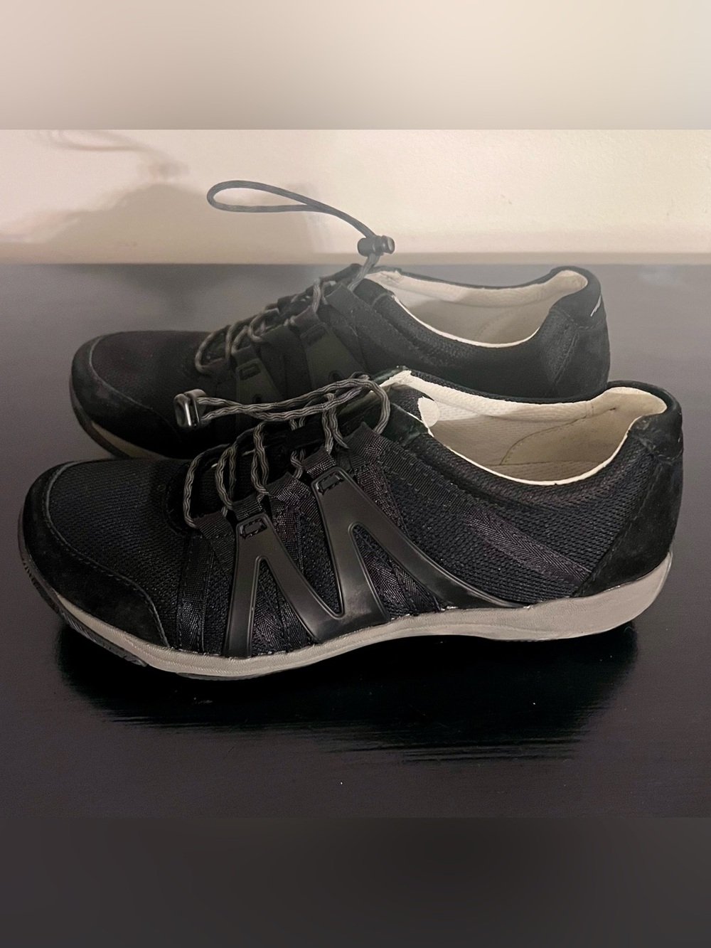 Dansko Women’s Casual Lace-Quick Black Athletic Sneakers